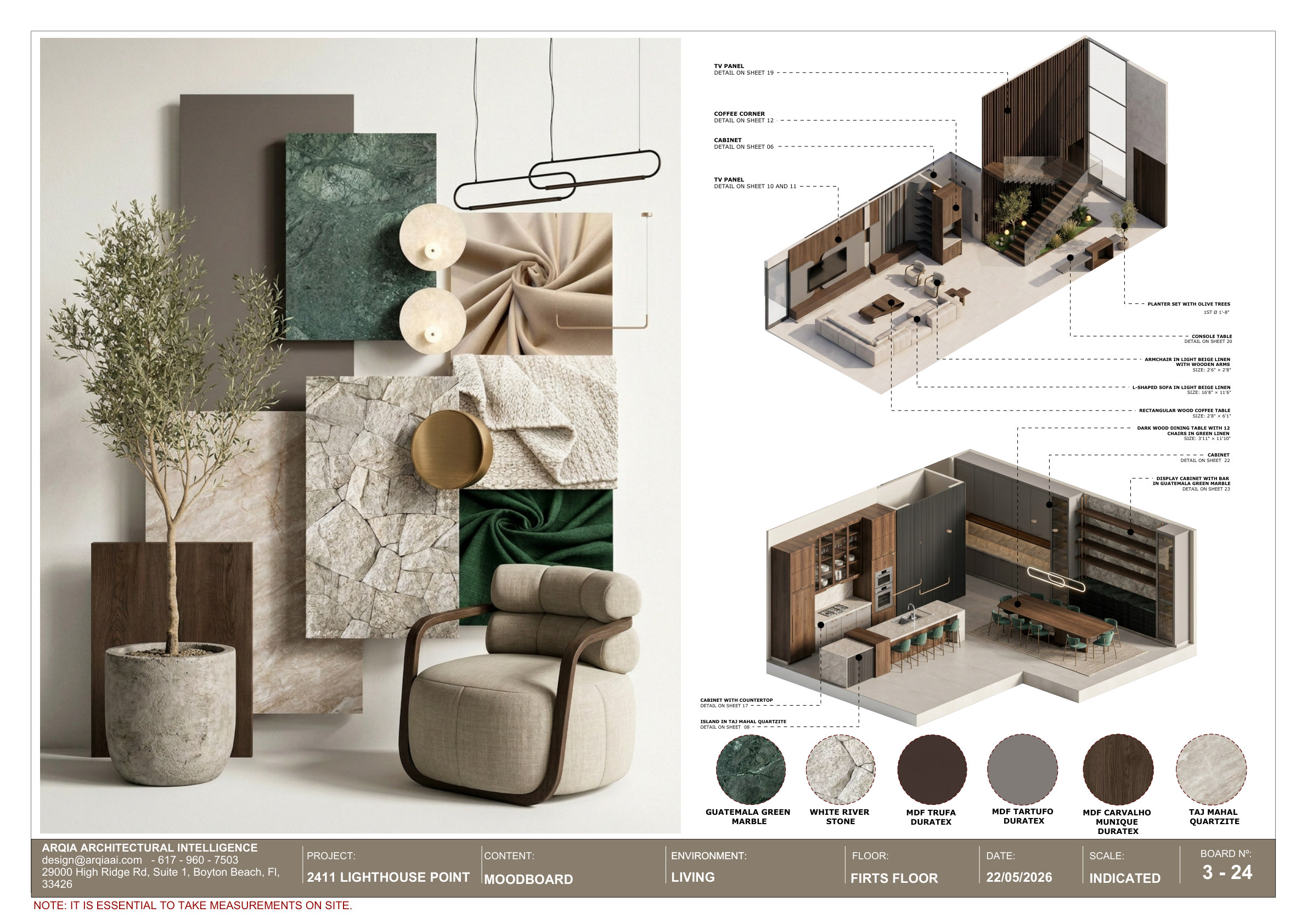 Kitchen & Living — detail board 3