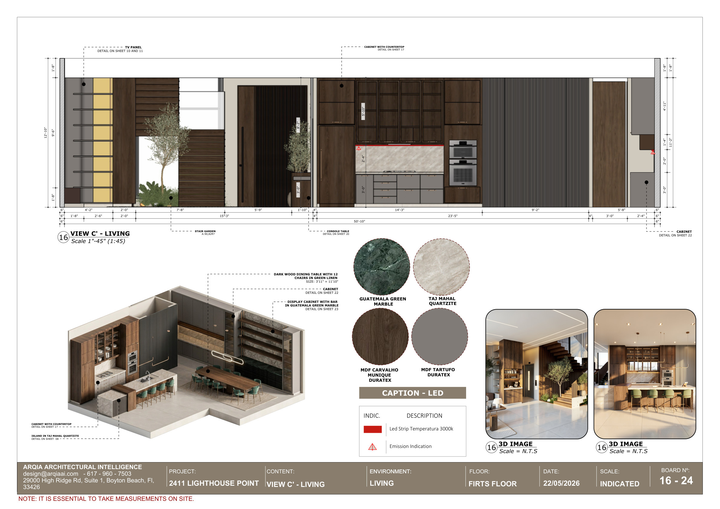 Kitchen & Living — detail board 16
