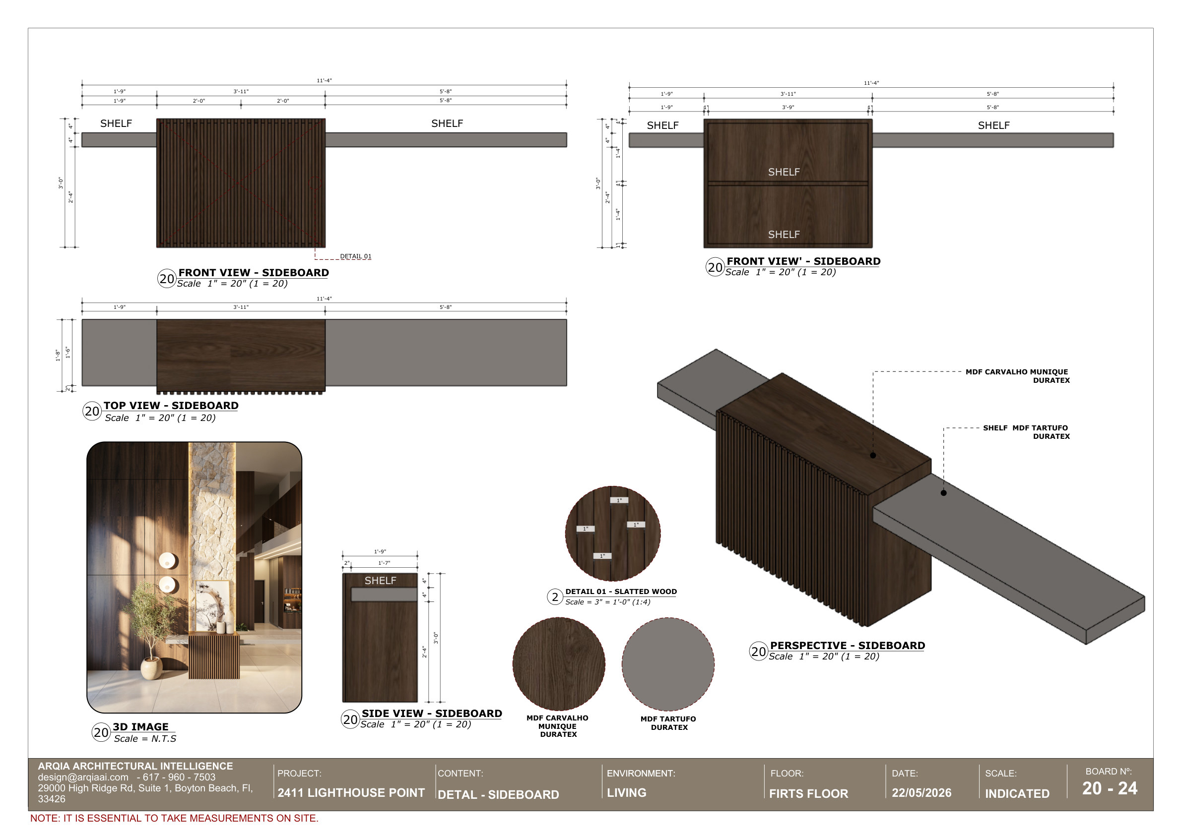 Kitchen & Living — detail board 20